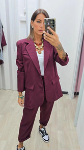 TAILLEUR OVERSIZE BORDEAUX